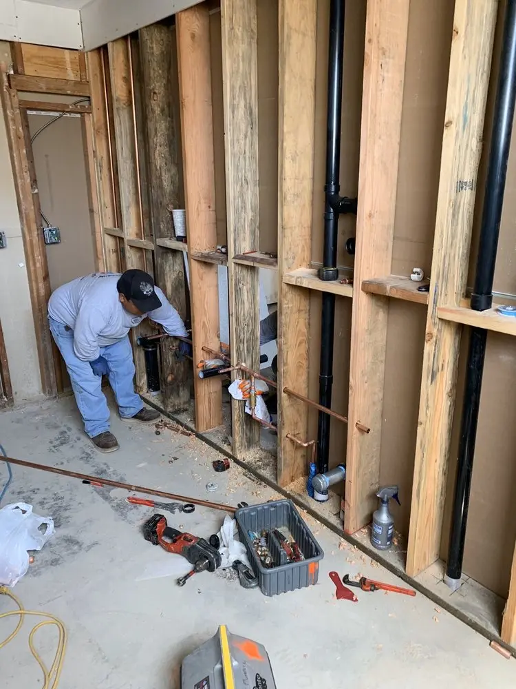 Commercial rough-in plumbing for Water Heater Replacement in Saddle Rock Golf Club